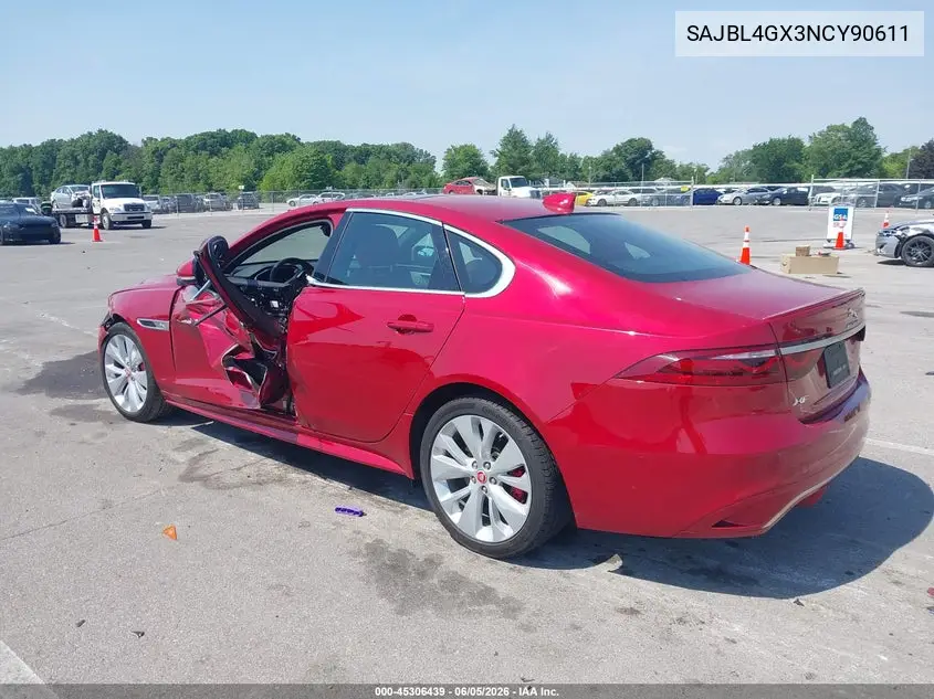 2022 Jaguar Xf R-Dynamic Se P300 Awd Automatic VIN: SAJBL4GX3NCY90611 Lot: 45306439
