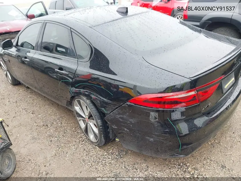 2022 Jaguar Xf R-Dynamic Se P300 Awd Automatic VIN: SAJBL4GX0NCY91537 Lot: 45612589
