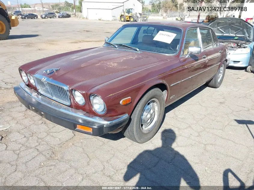 1984 Jaguar Xj6 VIN: SAJAV1342EC389788 Lot: 45615867