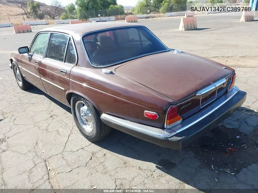 1984 Jaguar Xj6 VIN: SAJAV1342EC389788 Lot: 45615867