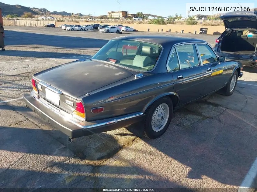 1987 Jaguar Xj6 Sovereign VIN: SAJCL1246HC470166 Lot: 43545413