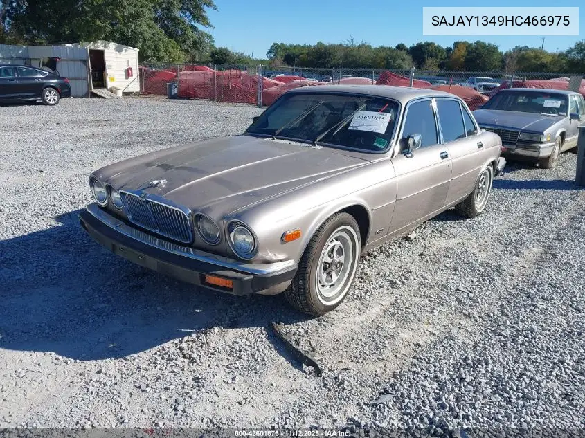 1987 Jaguar Xj6 Vanden Plas VIN: SAJAY1349HC466975 Lot: 43601875