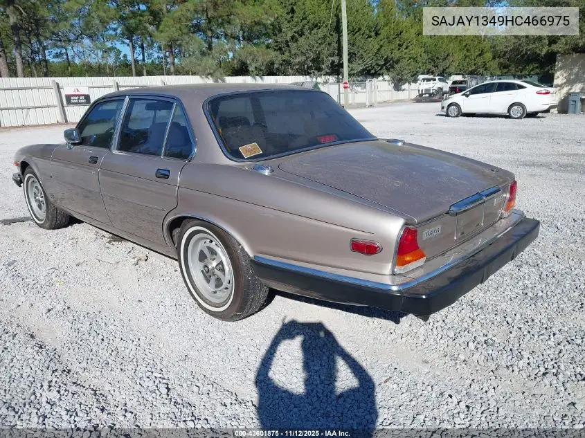 1987 Jaguar Xj6 Vanden Plas VIN: SAJAY1349HC466975 Lot: 43601875