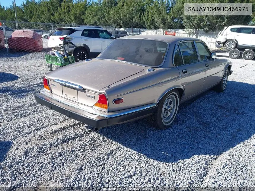 1987 Jaguar Xj6 Vanden Plas VIN: SAJAY1349HC466975 Lot: 43601875