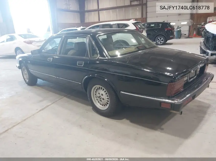 1990 Jaguar Xj6 Baseline VIN: SAJFY1740LC618778 Lot: 45252921