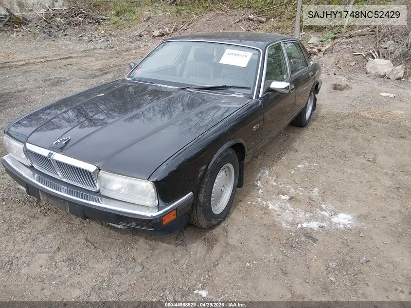 1992 Jaguar Xj6 Sovereign VIN: SAJHY1748NC52429 Lot: 44988529
