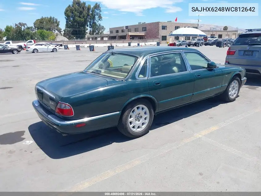 1998 Jaguar Xj8 L VIN: SAJHX6248WC812642 Lot: 45692498