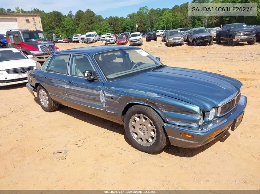2001 Jaguar Xj8 VIN: SAJDA14C61LF26274 Lot: 45097737