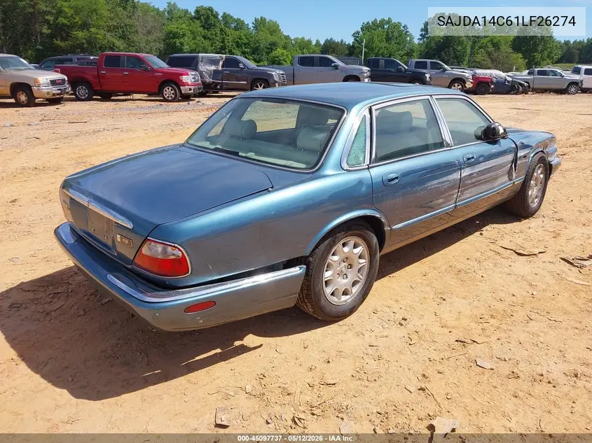 2001 Jaguar Xj8 VIN: SAJDA14C61LF26274 Lot: 45097737
