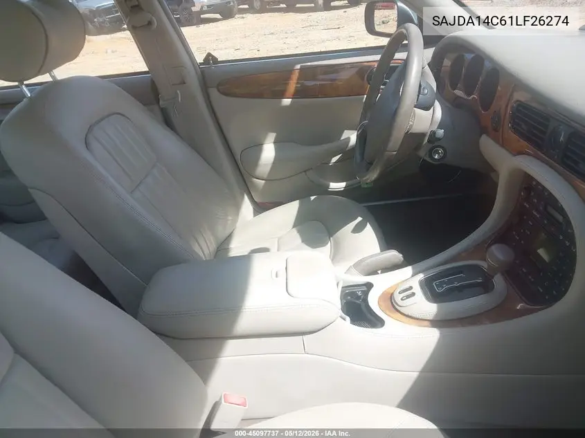 2001 Jaguar Xj8 VIN: SAJDA14C61LF26274 Lot: 45097737