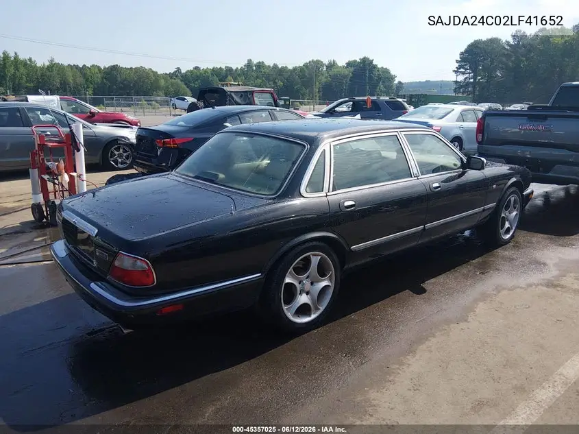 2002 Jaguar Xj8 Vanden Plas VIN: SAJDA24C02LF41652 Lot: 45357025