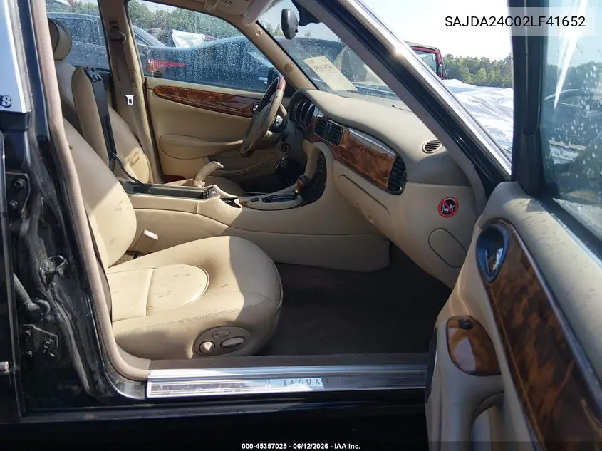2002 Jaguar Xj8 Vanden Plas VIN: SAJDA24C02LF41652 Lot: 45357025