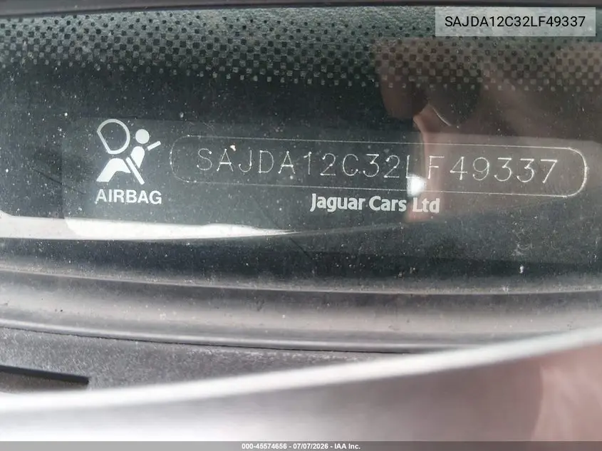 2002 Jaguar Xj8 Sport VIN: SAJDA12C32LF49337 Lot: 45574656