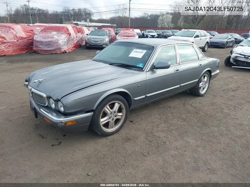 2003 Jaguar Xj Sport VIN: SAJDA12C43LF50725 Lot: 44804103
