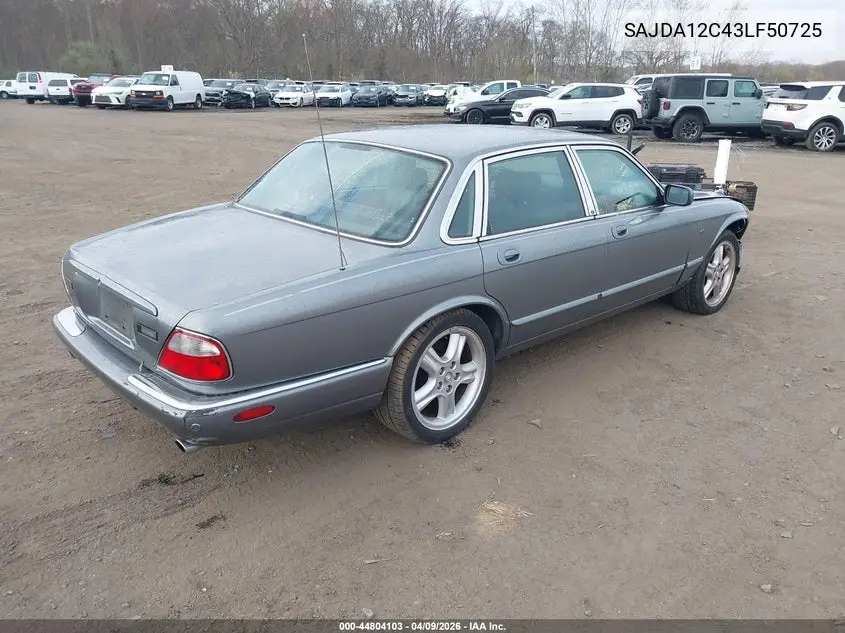 2003 Jaguar Xj Sport VIN: SAJDA12C43LF50725 Lot: 44804103