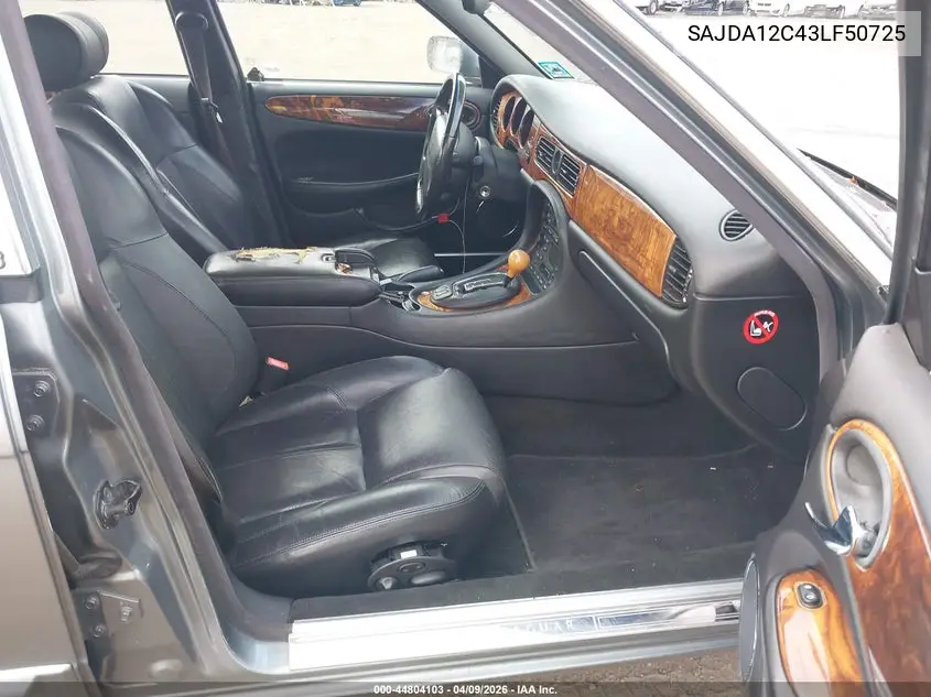 2003 Jaguar Xj Sport VIN: SAJDA12C43LF50725 Lot: 44804103