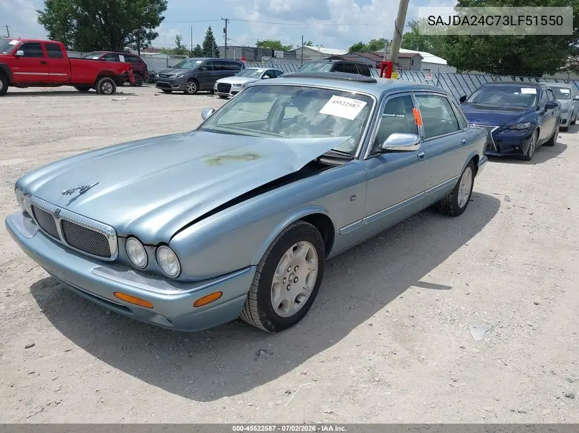 2003 Jaguar Xj Vanden Plas VIN: SAJDA24C73LF51550 Lot: 45522587