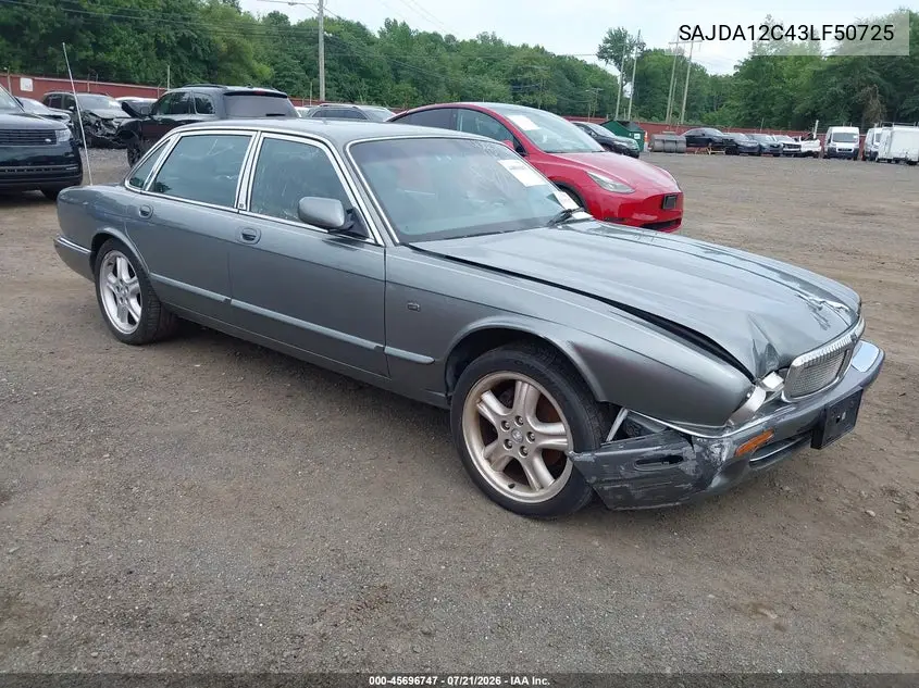 2003 Jaguar Xj Sport VIN: SAJDA12C43LF50725 Lot: 45696747
