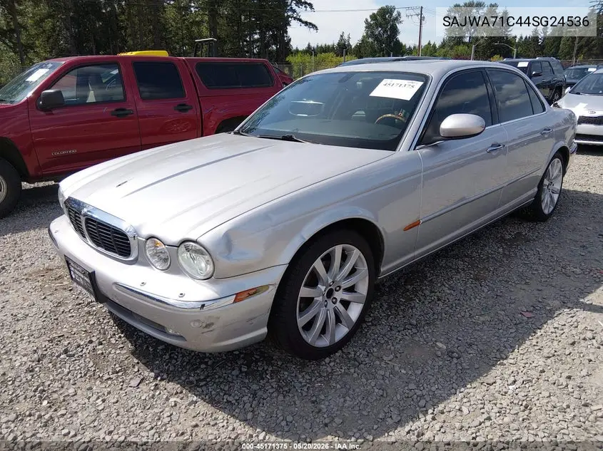 2004 Jaguar Xj Xj8 VIN: SAJWA71C44SG24536 Lot: 45171375