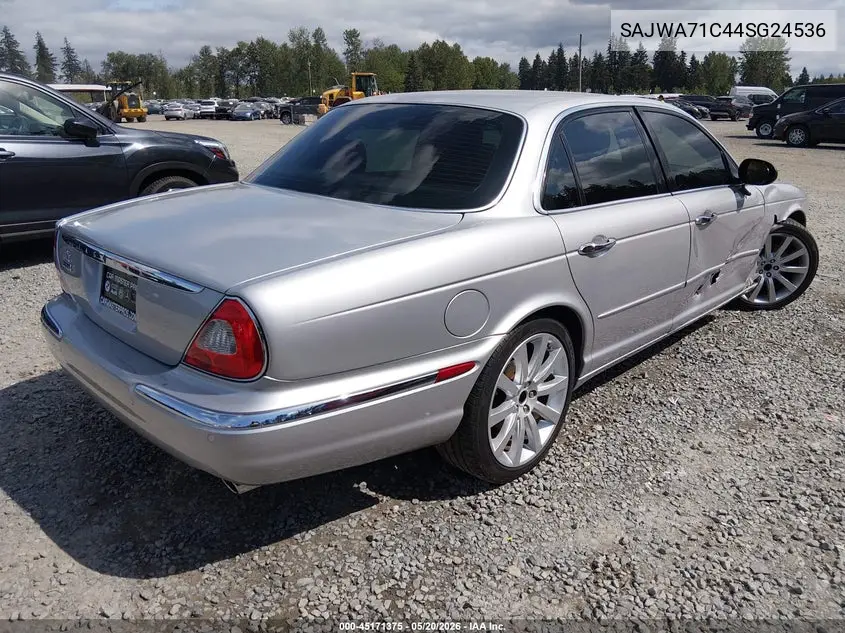 2004 Jaguar Xj Xj8 VIN: SAJWA71C44SG24536 Lot: 45171375