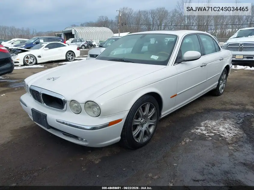 2004 Jaguar Xj Xj8 VIN: SAJWA71C24SG34465 Lot: 45458471