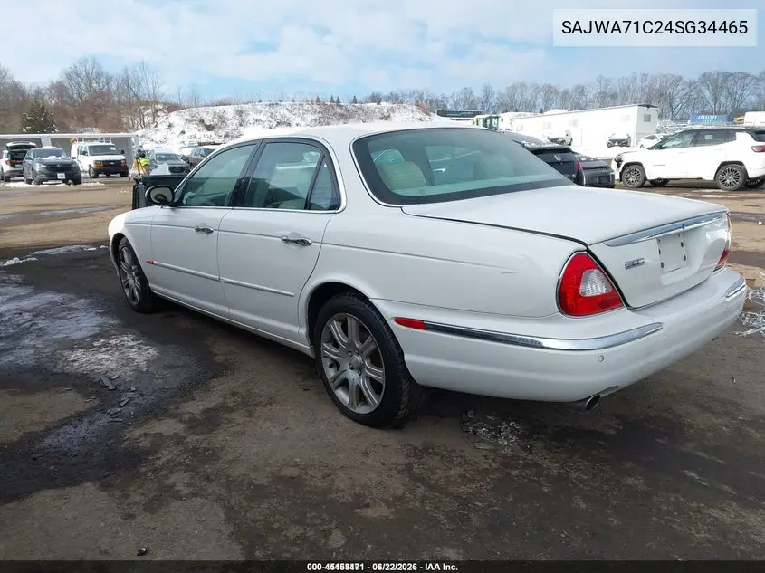 2004 Jaguar Xj Xj8 VIN: SAJWA71C24SG34465 Lot: 45458471