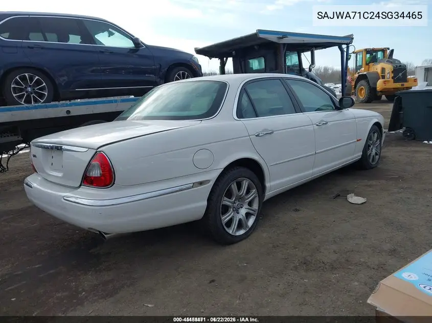 2004 Jaguar Xj Xj8 VIN: SAJWA71C24SG34465 Lot: 45458471