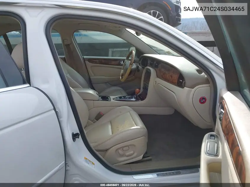 2004 Jaguar Xj Xj8 VIN: SAJWA71C24SG34465 Lot: 45458471