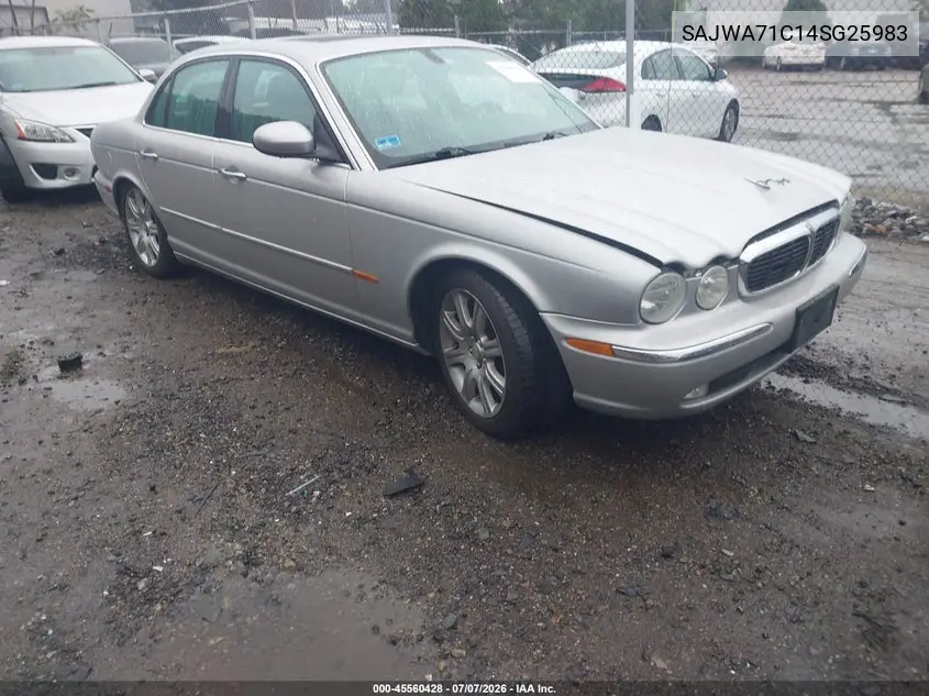 2004 Jaguar Xj Xj8 VIN: SAJWA71C14SG25983 Lot: 45560428