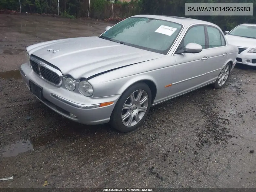 2004 Jaguar Xj Xj8 VIN: SAJWA71C14SG25983 Lot: 45560428