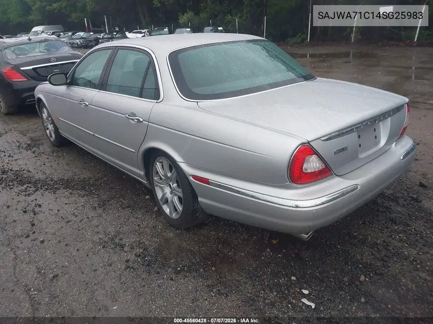 2004 Jaguar Xj Xj8 VIN: SAJWA71C14SG25983 Lot: 45560428