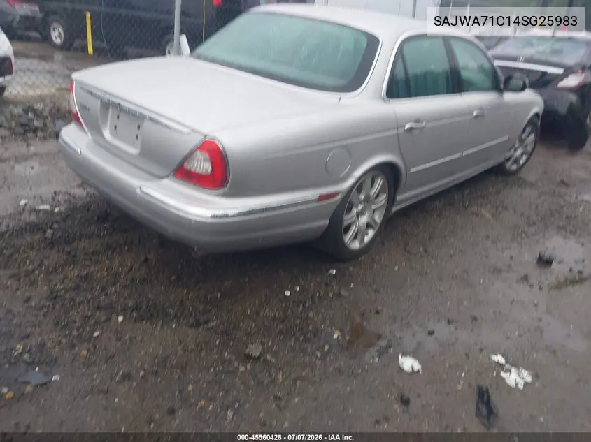 2004 Jaguar Xj Xj8 VIN: SAJWA71C14SG25983 Lot: 45560428