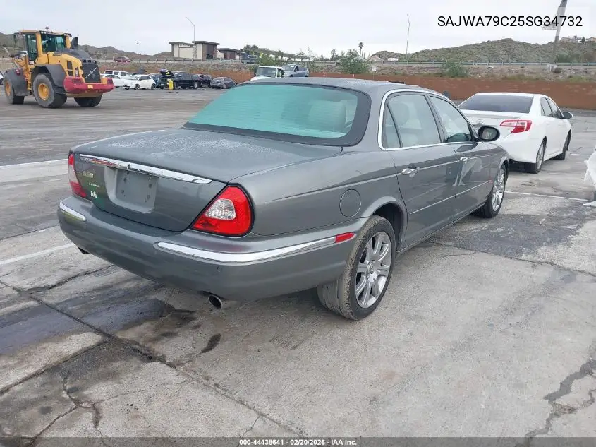 2005 Jaguar Xj Xj8 L VIN: SAJWA79C25SG34732 Lot: 44438641
