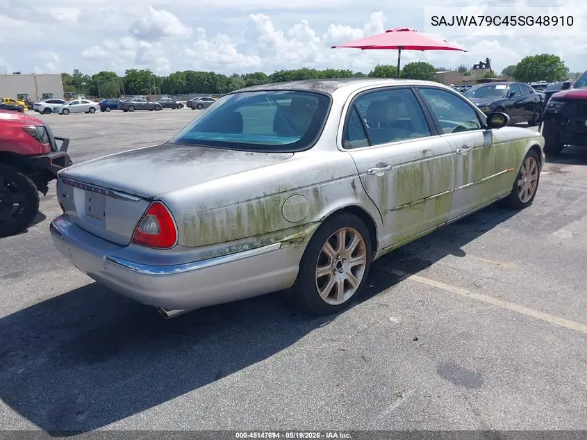 2005 Jaguar Xj Xj8 L VIN: SAJWA79C45SG48910 Lot: 45147694
