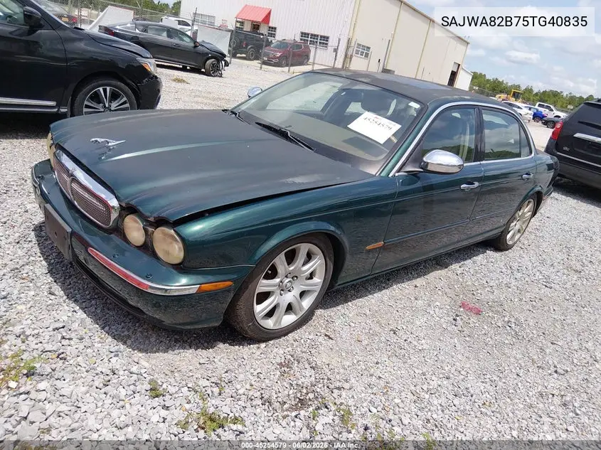 2005 Jaguar Xj Super V8 VIN: SAJWA82B75TG40835 Lot: 45254579