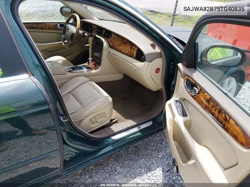 2005 Jaguar Xj Super V8 VIN: SAJWA82B75TG40835 Lot: 45254579