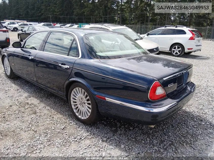 2006 Jaguar Xj Vanden Plas VIN: SAJWA82B46SG49953 Lot: 45076030
