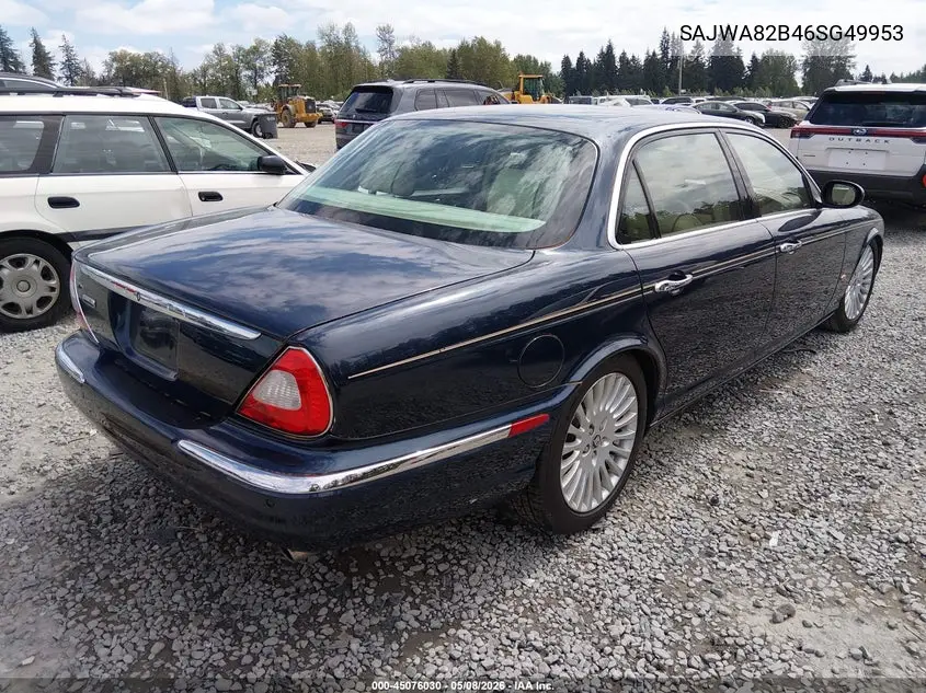2006 Jaguar Xj Vanden Plas VIN: SAJWA82B46SG49953 Lot: 45076030