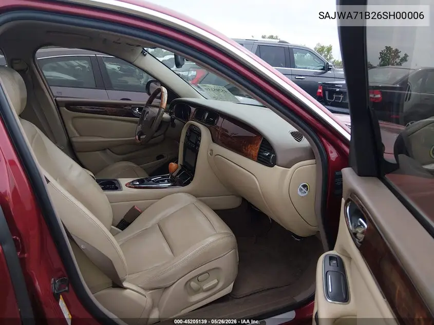 2006 Jaguar Xj Xj8 VIN: SAJWA71B26SH00006 Lot: 45205139