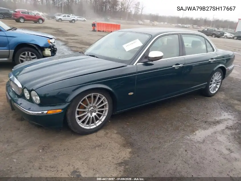 2007 Jaguar Xj Xj8 L VIN: SAJWA79B27SH17667 Lot: 44118097