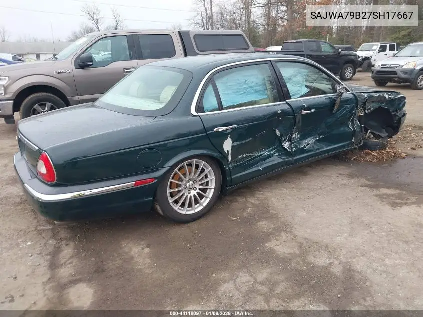 2007 Jaguar Xj Xj8 L VIN: SAJWA79B27SH17667 Lot: 44118097
