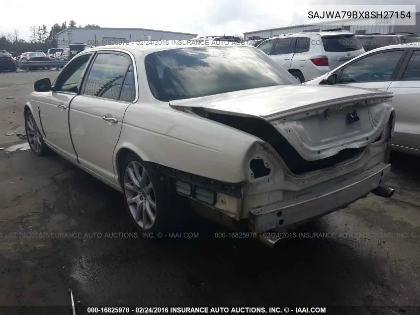 2008 Jaguar Xj Xj8 L VIN: SAJWA79BX8SH27154 Lot: 16825978
