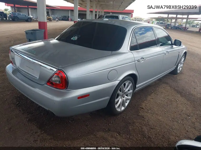 2008 Jaguar Xj VIN: SAJWA79BX8SH29339 Lot: 45094974