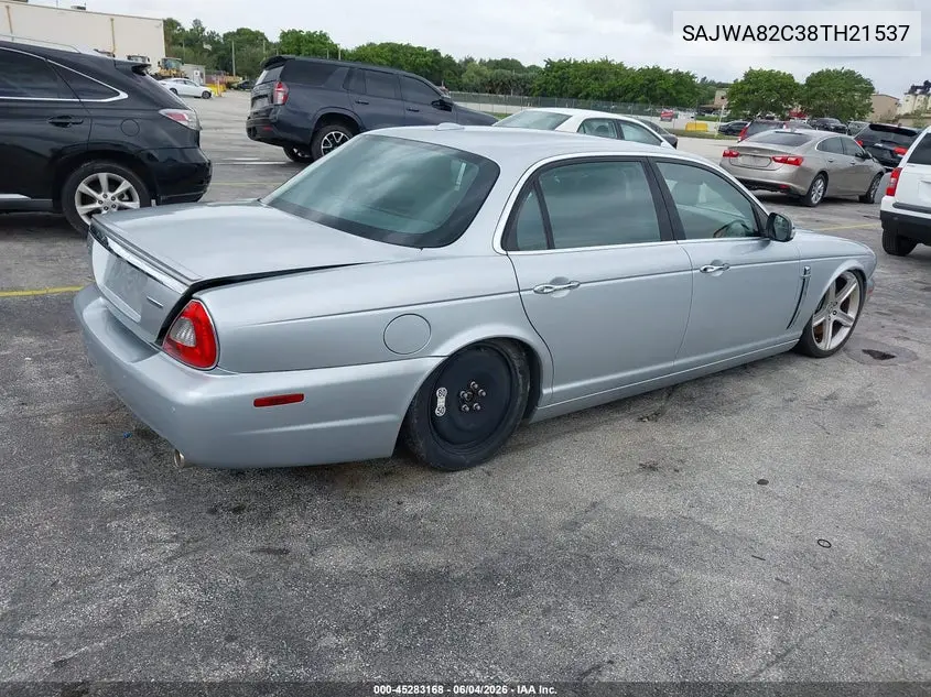 2008 Jaguar Xj Super V8 VIN: SAJWA82C38TH21537 Lot: 45283168
