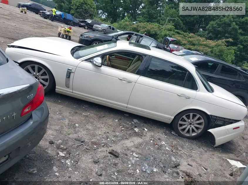 2008 Jaguar Xj Vanden Plas VIN: SAJWA82B48SH28560 Lot: 45333224