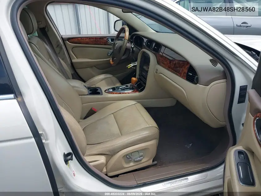 2008 Jaguar Xj Vanden Plas VIN: SAJWA82B48SH28560 Lot: 45333224