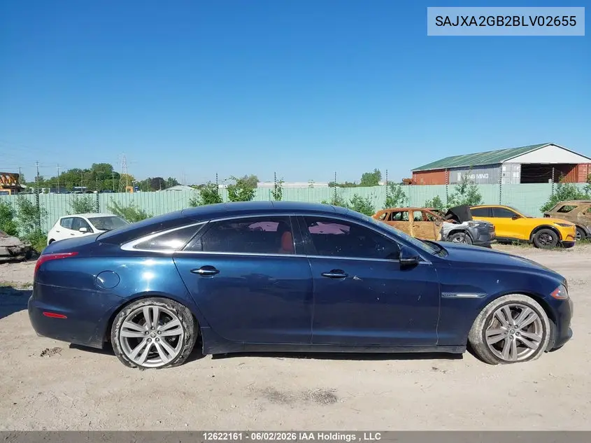 2011 Jaguar Xj Xjl VIN: SAJXA2GB2BLV02655 Lot: 12622161