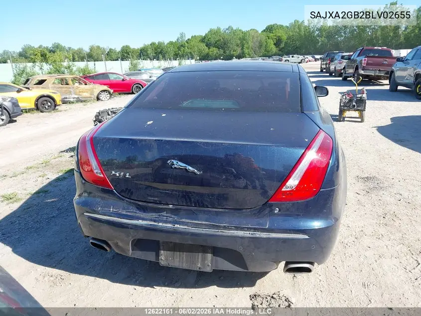 2011 Jaguar Xj Xjl VIN: SAJXA2GB2BLV02655 Lot: 12622161