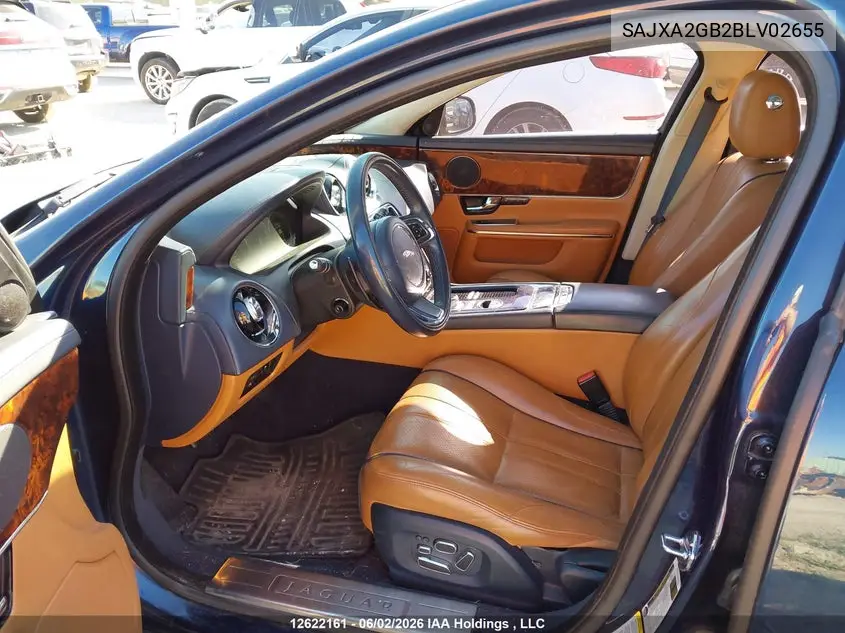 2011 Jaguar Xj Xjl VIN: SAJXA2GB2BLV02655 Lot: 12622161
