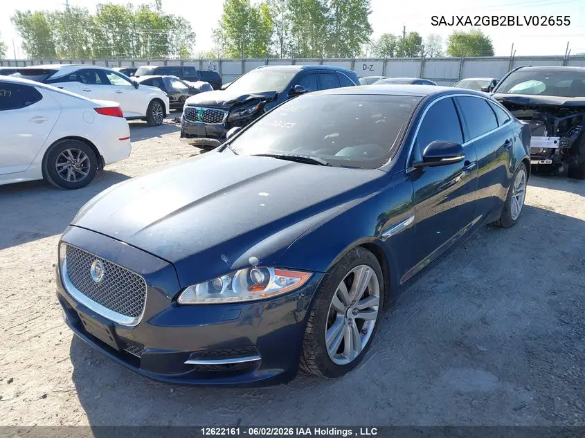 2011 Jaguar Xj Xjl VIN: SAJXA2GB2BLV02655 Lot: 12622161